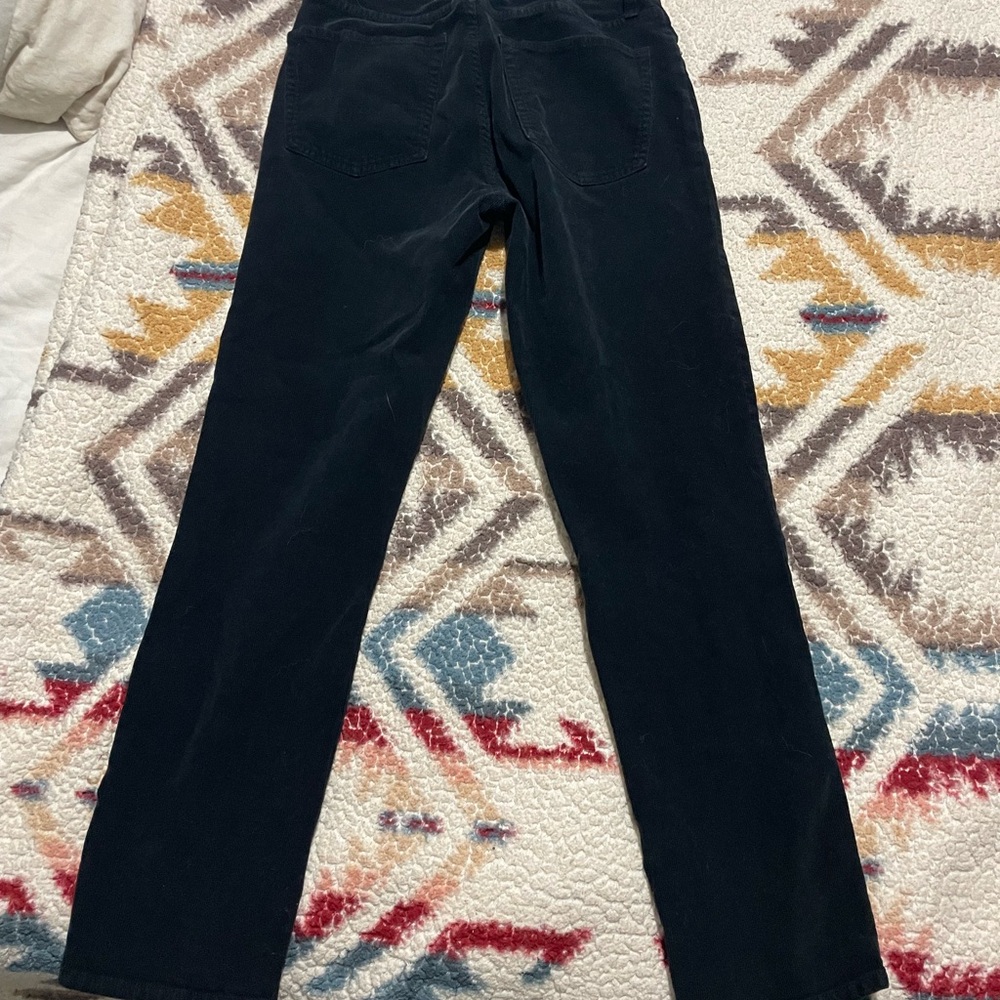 J. Crew Women's Black Straight Leg corduroy pants. Size 27.
